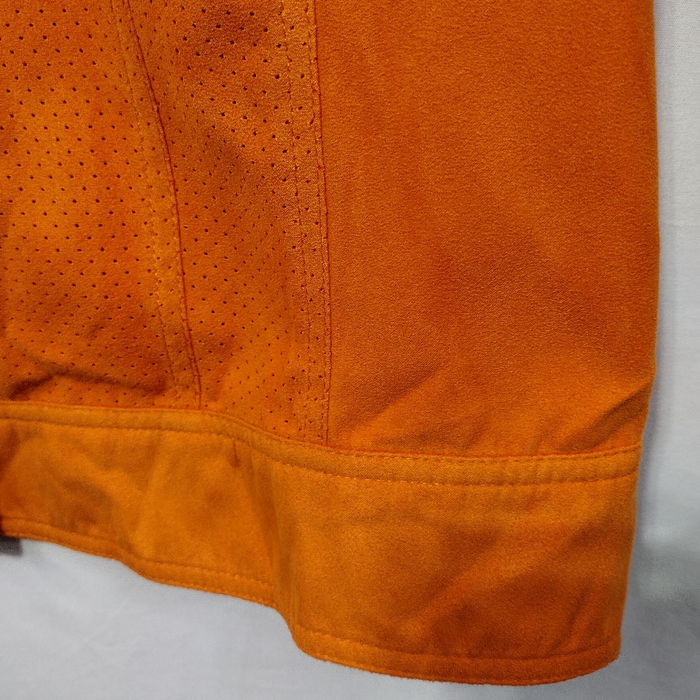 Sharon Young Utility Jacket Womens M Orange Retro 90s Y2K Casual Halloween - Picture 3 of 8